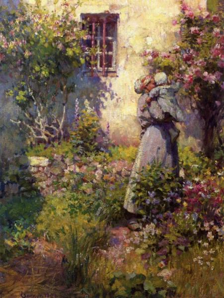 Peasant's Garden by Robert Vonnoh