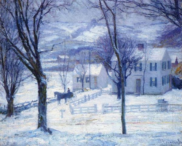 Teacher Going Home by Robert Vonnoh