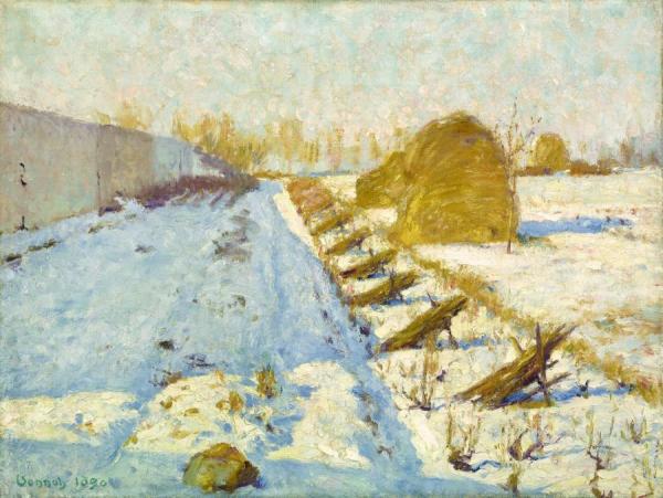 Winter Sun And Shadow by Robert Vonnoh