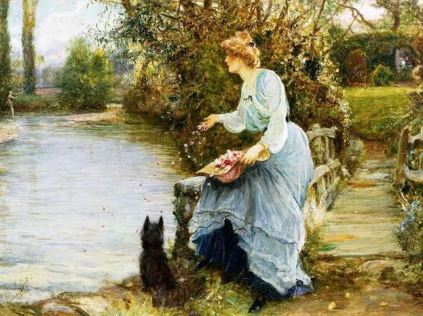 Cupid's Mesh by Robert Walker Macbeth Oil Painting Reproductions