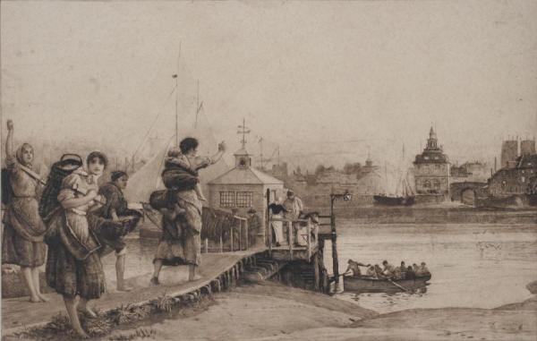 Late For The Ferry by Robert Walker Macbeth