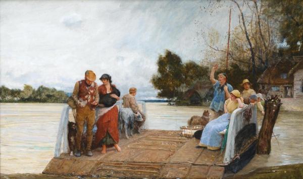 On The Way To Market by Robert Walker Macbeth Oil Painting Reproductions