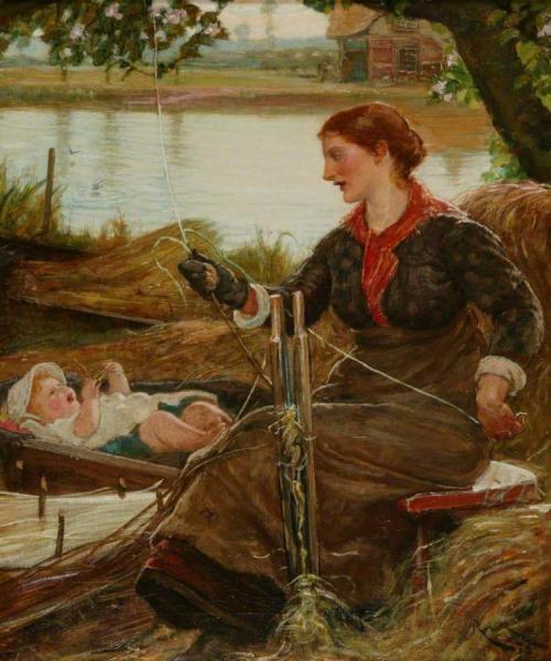 Osier Peeling On The Cam by Robert Walker Macbeth Oil Painting Reproductions