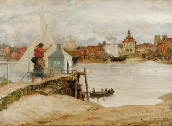 Too Late For The Ferry by Robert Walker Macbeth