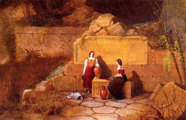 The Fountain Of Cicero by Robert Walter Weir Oil Painting Reproductions