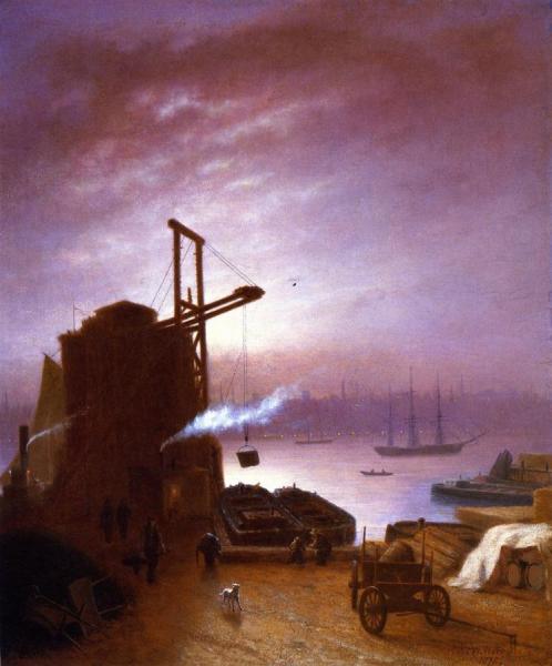 The Hudson River From Hoboken by Robert Walter Weir Oil Painting Reproductions