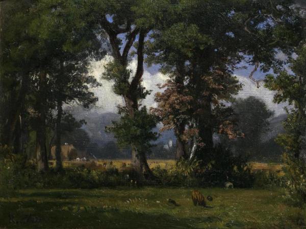Eichwaldlichtung Clearing In Oak Forest by Robert Zund Oil Painting Reproductions