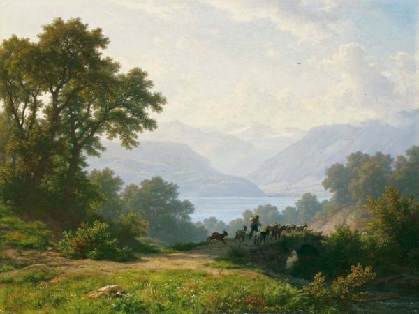 In The Breiten (chestnut Tree) by Robert Zund