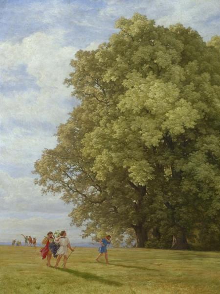 Landschaft (kundschafter Aus Dem Lande Kanaan) by Robert Zund