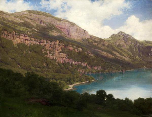 Rigirofluh And Lake Of The Four Cantons, 1857 by Robert Zund