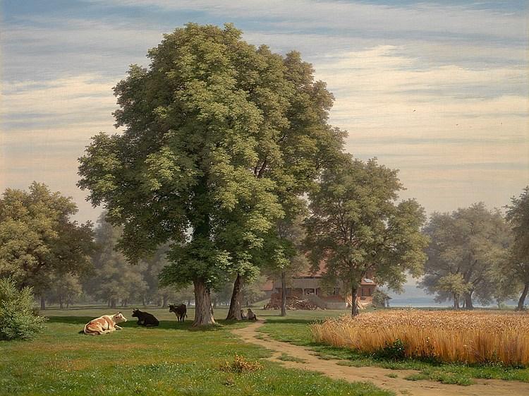 Shell Mattress With Cows by Robert Zund