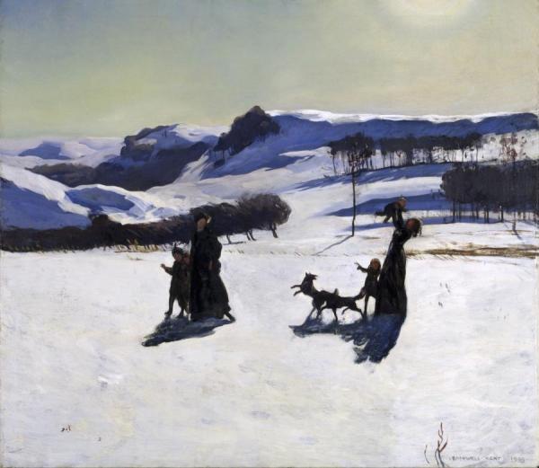 Snow Fields (winter In The Berkshires),1909 by Rockwell Kent