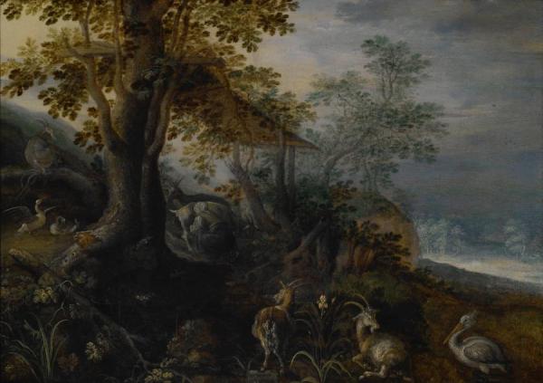 Roelant Savery Landscape With Animals