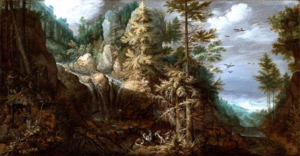 Landscape With The Temptation Of Saint Anthony by Roelant Savery Oil Painting Reproductions