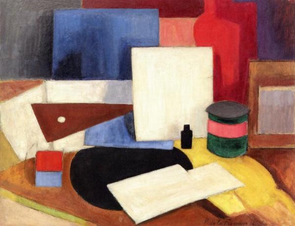Nature Morte á L'Équerre by Roger De La Fresnaye Oil Painting Reproductions