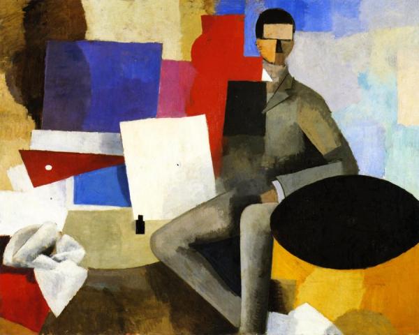 Seated Man by Roger De La Fresnaye Oil Painting Reproductions