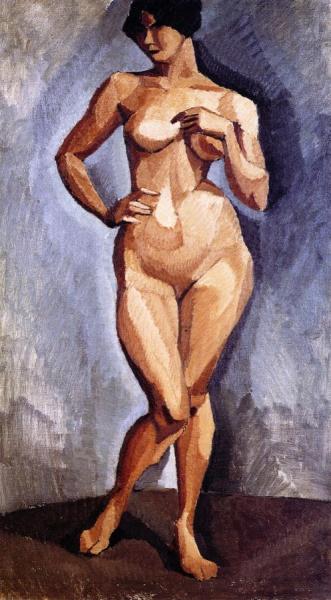 Roger De La Fresnaye Standing Nude Facing Forward