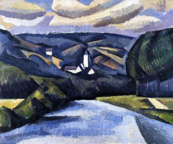 The Road, La Ferté-sous-juarre by Roger De La Fresnaye