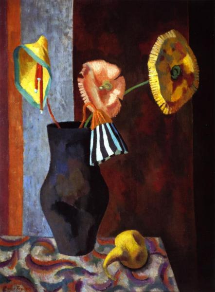 Still Life With Omega Flowers by Roger Fry