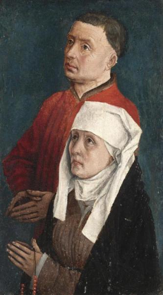 A Male And Female Donor by Rogier Van Der Weyden Oil Painting Reproductions