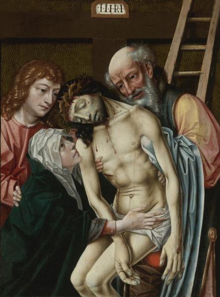 Descent From The Cross With The Virgin, Saint John The Evangelist And Joseph Of Arimathea by Rogier Van Der Weyden Oil Painting Reproductions