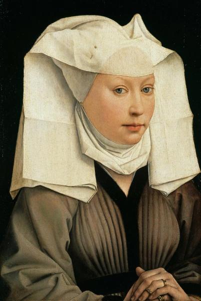 Portrait Of A Woman With A Winged Bonnet by Rogier Van Der Weyden