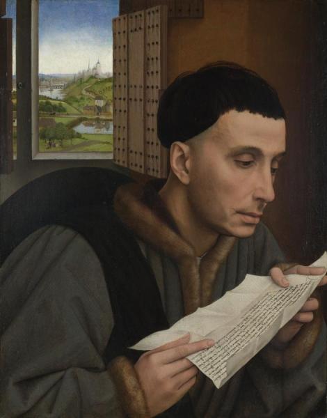 Saint Ivo Reading by Rogier Van Der Weyden
