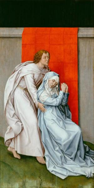 The Crucifixion, With The Virgin And Saint John The Evangelist Mourning I by Rogier Van Der Weyden Oil Painting Reproductions