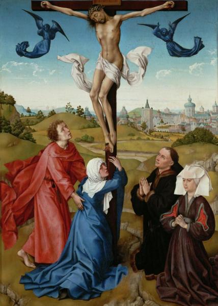 Triptych - The Crucifixion Ii by Rogier Van Der Weyden
