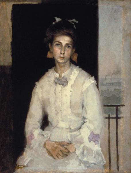 Jeune Fille Anglaise-yeux Et Rubans Verts, Ca. 1910 by Romaine Brooks