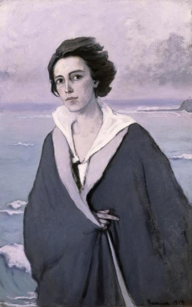 At The Seaside Self-portrait, 1914 by Romaine Brooks Oil Painting Reproductions