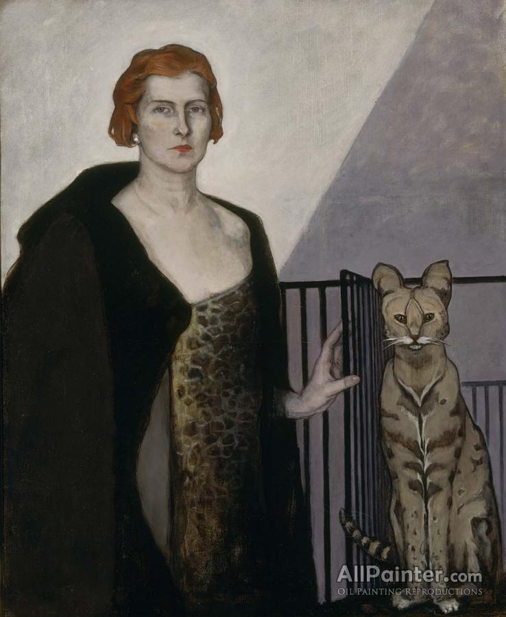 Romaine Brooks La Baronne Emile D'erlanger, 1924 Oil Painting