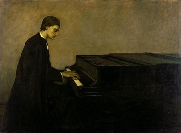 Renata Borgati At The Piano, 1920 by Romaine Brooks