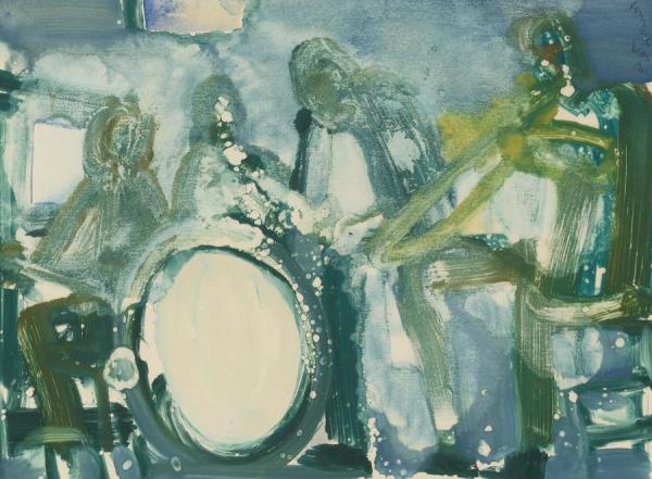 Slippery Horn, Chicago by Romare Bearden