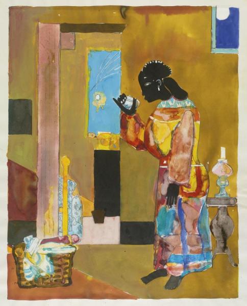 The Falling Star by Romare Bearden Oil Painting Reproductions