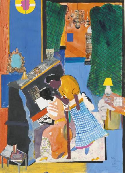 Romare Bearden The Piano Lesson