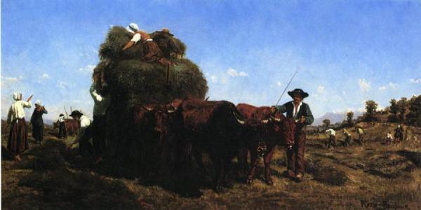 The Return From The Harvest by Rosa Bonheur Oil Painting Reproductions