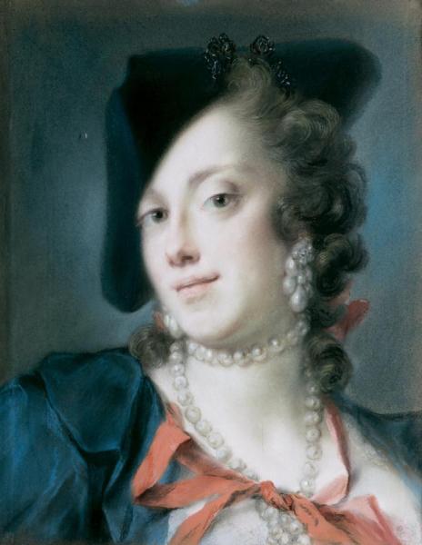 A Venetian Lady From The House Of Barbarigo (caterina Sagredo Barbarigo) by Rosalba Carriera