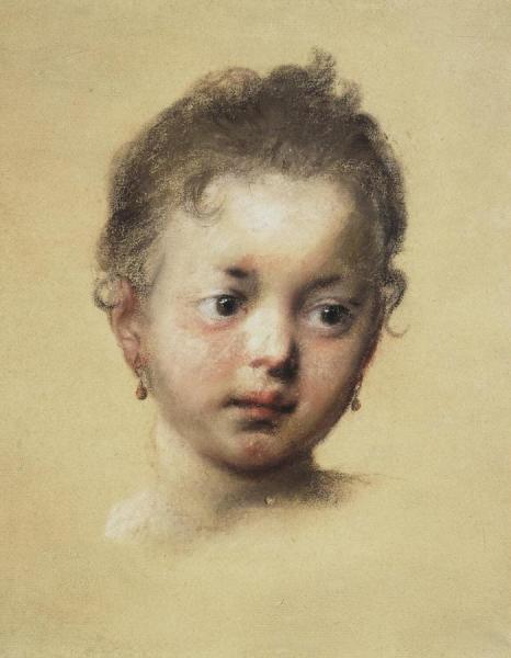 Head Of A Child In Face by Rosalba Carriera