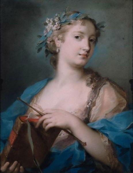 Portrait Of A Woman Wearing A Laurel Wreath by Rosalba Carriera Oil Painting Reproductions