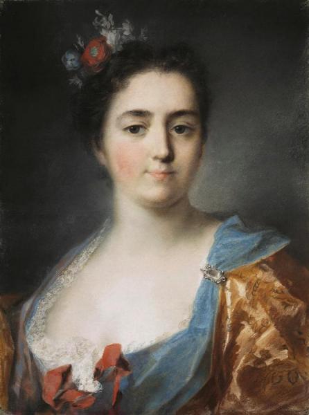 Portrait Of A Young Lady by Rosalba Carriera