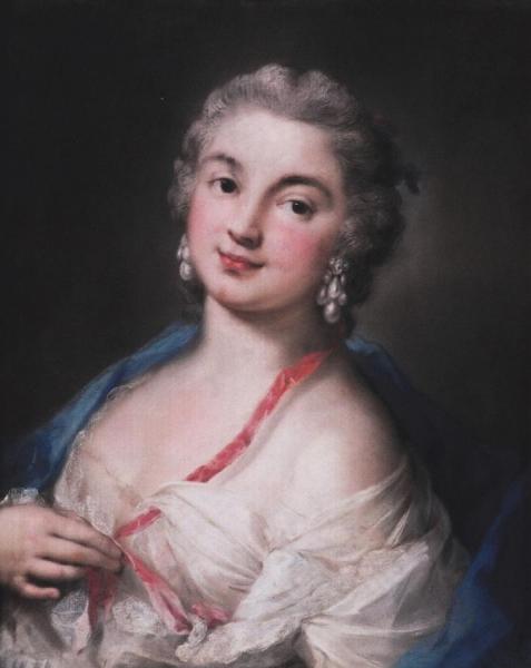 Portrait Of Countess Potocka by Rosalba Carriera Oil Painting Reproductions