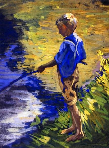 Paul Fishing by Roy C. Nuse