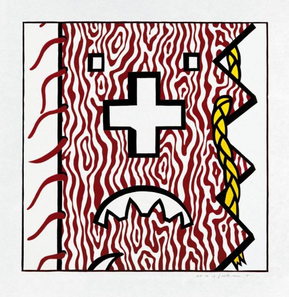 American Indian Theme Iv, 1980 by Roy Lichtenstein