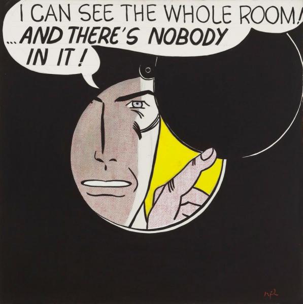 I Can See The Whole Room...and There's Nobody In It by Roy Lichtenstein