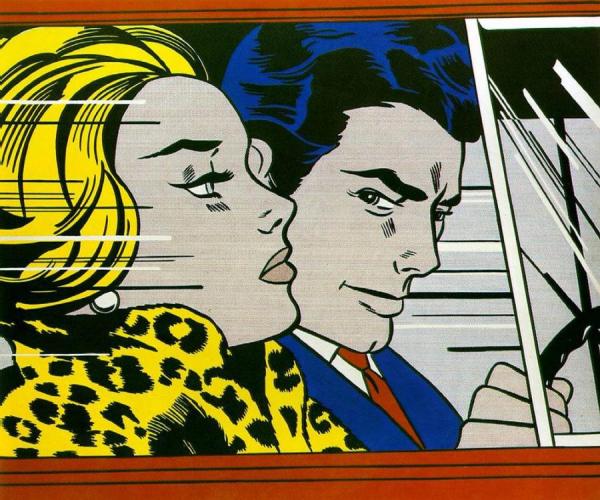 In The Car, 1964 by Roy Lichtenstein