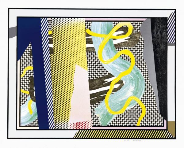 Reflections On Brushstrokes, 1990 by Roy Lichtenstein