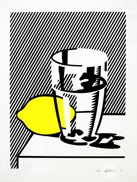 Still Life With Lemon And Glass, 1974 by Roy Lichtenstein