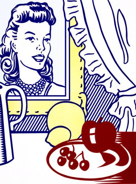 Still Life With Portrait From Six Still Lifes by Roy Lichtenstein