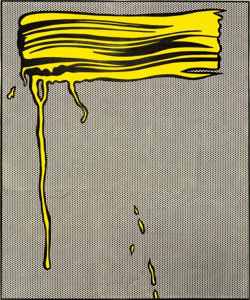 Yellow Brushstroke I, 1965 by Roy Lichtenstein